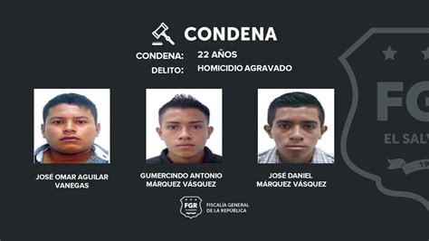 FGR logra cadena de 22 años de cárcel para 9 pandilleros por asesinato