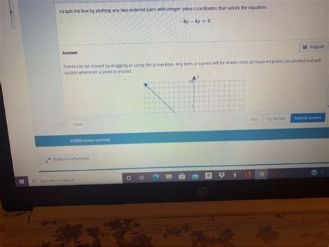 Solved Graph The Line By Plotting Any Two Ordered Pairs With Chegg