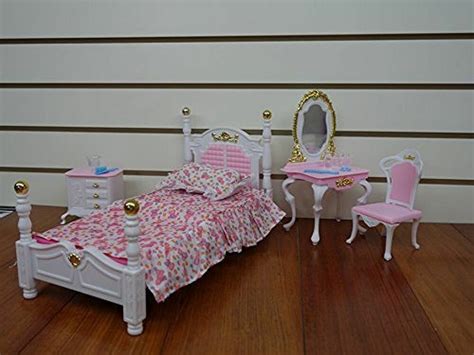 Barbie Size Dollhouse Furniture Bed Room And Beauty Play Set New Free Shipping Myfancylife