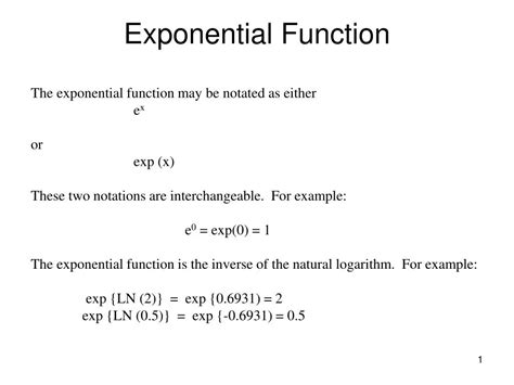 Ppt Exponential Function Powerpoint Presentation Free Download Id4094991