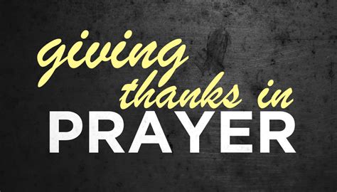 Giving Thanks in Prayer – North Heights Church of Christ