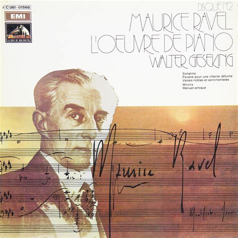 Виниловая пластинка ВИНТАЖ MAURICE RAVEL L OEUVRE DE PIANO SONATINE