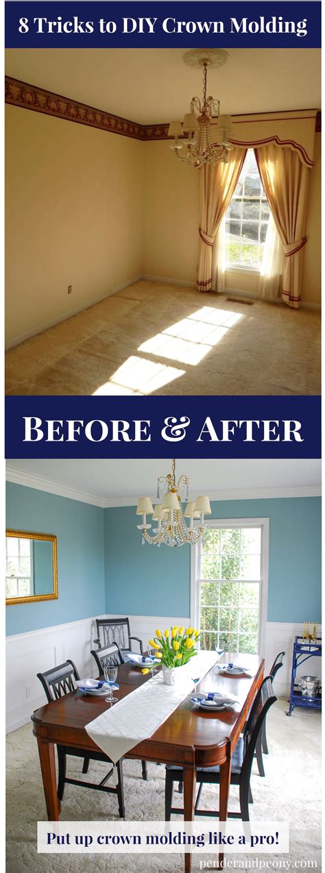 8 Tricks to DIY Crown Molding - Pender & Peony - A Southern Blog