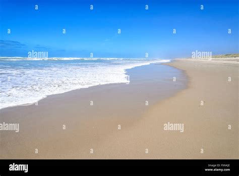 Sandy Deserted Beach Coorong National Park Fleurieu Peninsula South Australia A Ramsar Site