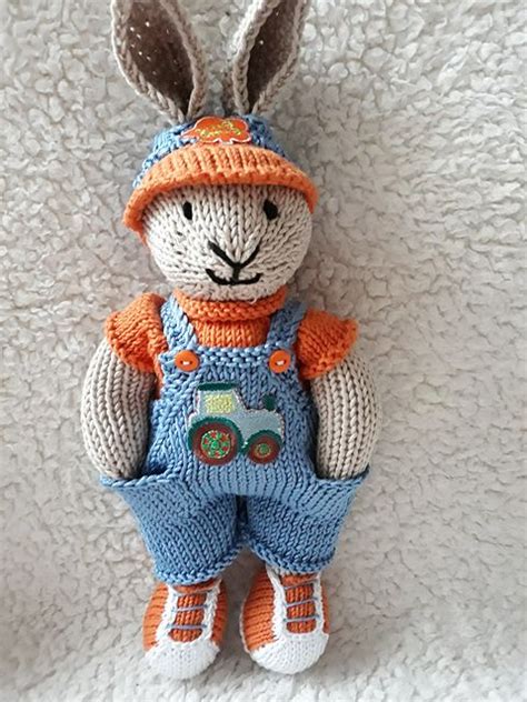 Valerie S Farmer Johnny X Rabbit Knitting Pattern Bunny Knitting