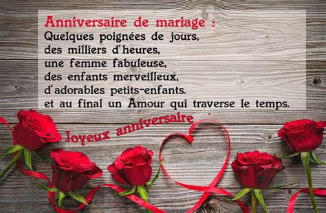 Joyeux Anniversaire Mariage