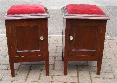 Pair Of Edwardian Mahogany Bedside Cabinets Wessex Beds