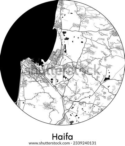 HAIFA MAP Stock Vector Images Avopix