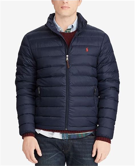 Polo Ralph Lauren Mens Big And Tall Packable Quilted Down Jacket