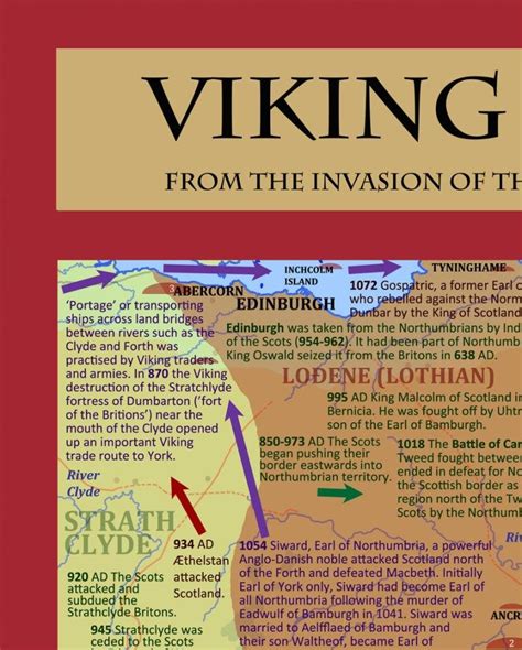 Viking Age Northumbria 866 To 1066ad Poster Print A2 Only Viking