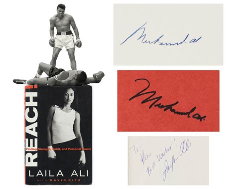 Lot Muhammad Ali 2x Signed 1st Edition Of Laila Alis Reach W