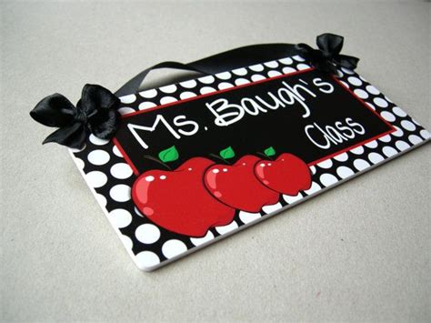 Teachers Door Signs Personalized Classroom Door Sign White - Etsy ...