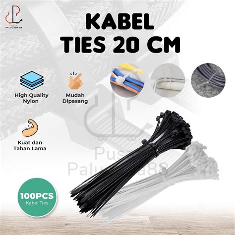 Jual Kabel Ties Cm Putih Mm Kabel Tis Cm Isi Pcs Mm