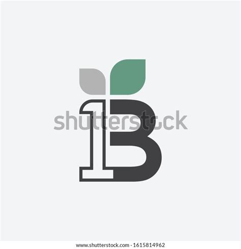 1b Logo Leaf Concept Vector Stock Vector (Royalty Free) 1615814962 ...