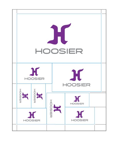 STACKED STICKER / DECAL SHEET - Hoosier Racing Tire