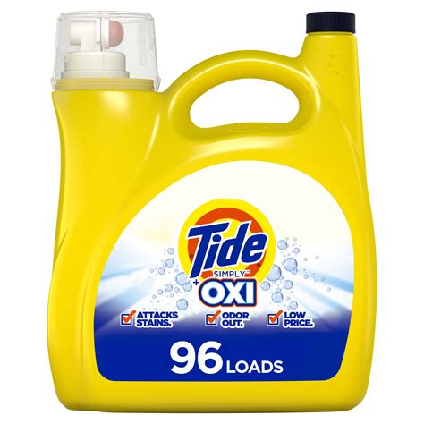 Tide Simply Oxi Liquid Laundry Detergent Washing Power Refreshing