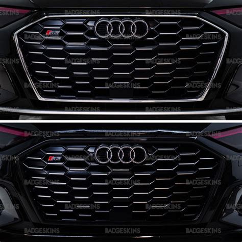 Audi 8y S3 Front Grille Chrome Delete Kit Badgeskins