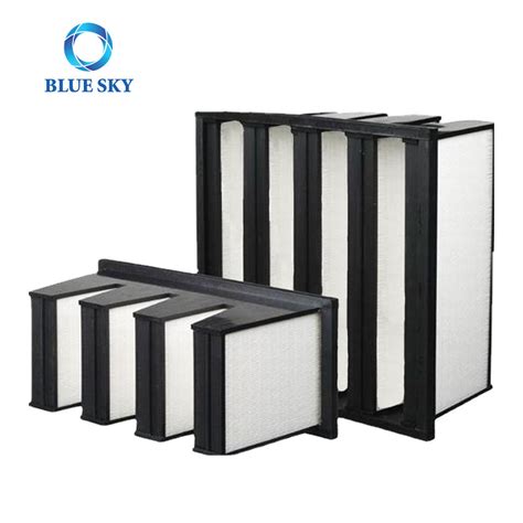 Merv Hepa Filter Plastic Frame V Bank Ventilation Hvac Air Filter