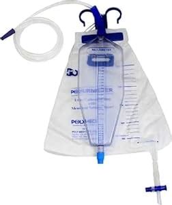 Urometer Adult Urine Bag With Measured Volume Chamber Pack Of