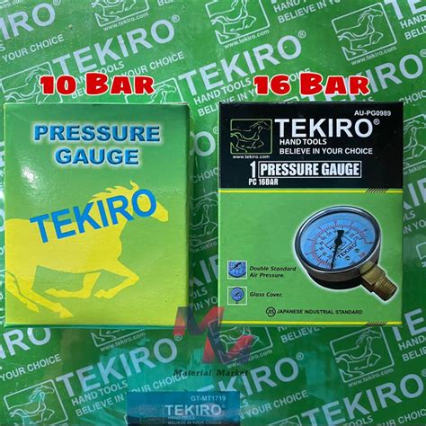 Jual Alat Ukur Tekanan Angin Kompressor Tekiro Pressure Gauge