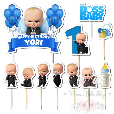 Jual Topper Cake Hiasan Kue Ulang Tahun Karakter The Boss Baby Custom