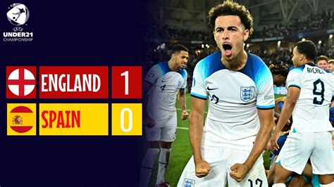 England Vs Spain U21 Euro U21 2023 Final First Half Review YouTube