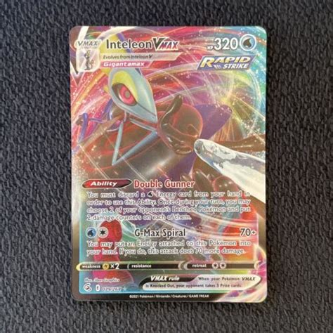 Inteleon VMAX 079 264 Fusion Strike Holo Ultra Rare Pokemon TCG NM