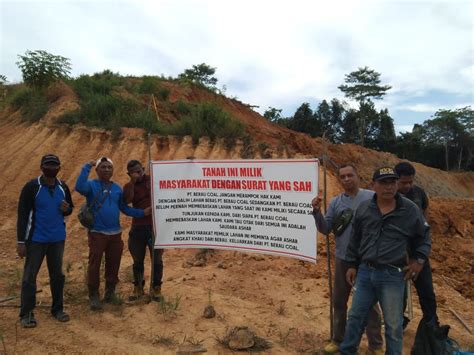 Pt Berau Coal Diduga Lakukan Penyerobotan Lahan Puluhan Warga Gelar