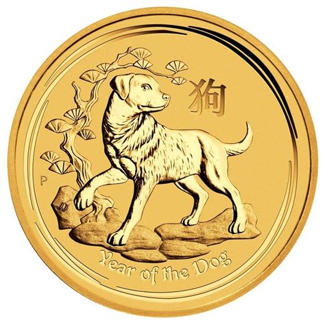 Australien Lunar II 2018 Jahr Des Hundes 1 2 Oz Gold 939 62