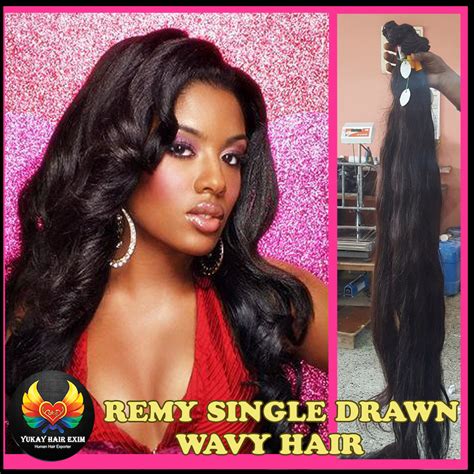 Yukay Hairs Remy Single Drawn Human Hair Pack Size 100 Grams At Rs