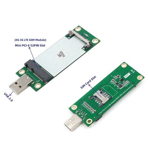 Mini Pci E Mpcie Pin To Usb Connector Wireless Converter Adapter