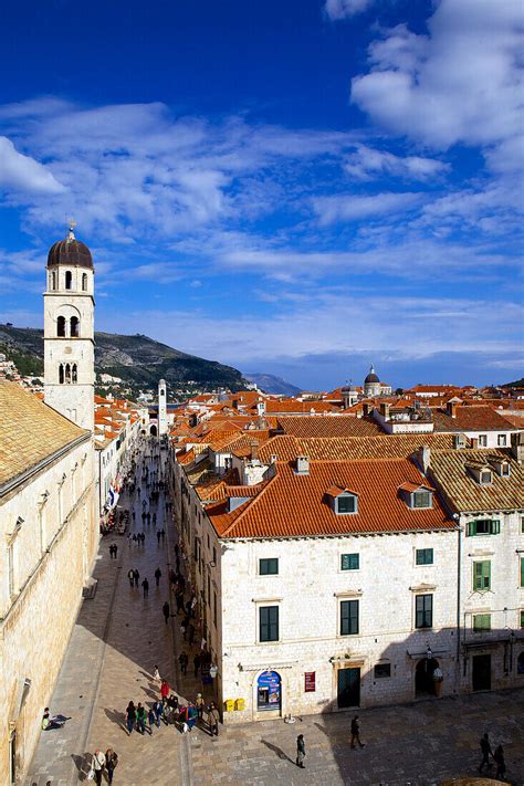 Looking Down On The Stradun Placa From License Image 70479202