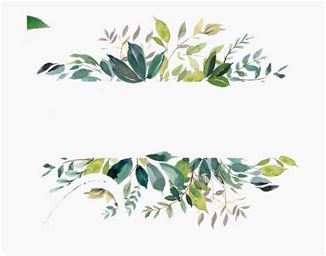 Watercolor Greenery Png Transparent Background Watercolor Watercolor