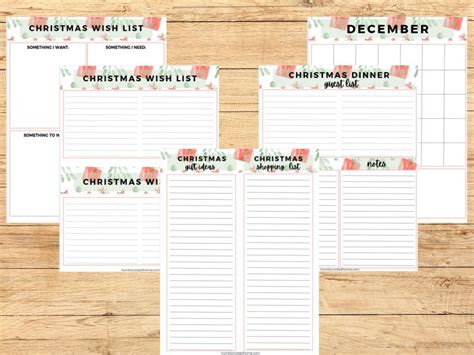 Your Free Printable Christmas Wish Lists Planner Humbly Rooted Home