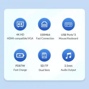 Orico Mdk P In Type C Multifunctional Docking Station Compatible