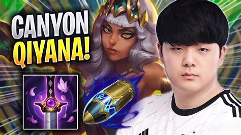 Canyon Perfect Game With Qiyana Dk Canyon Plays Qiyana Jungle Vs Bel