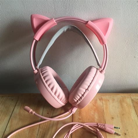 Pink Cat Headphones Audio Headphones And Headsets On Carousell