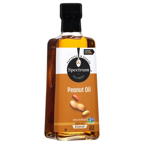 Spectrum Naturals Unrefined Peanut Oil 16 Fl Oz