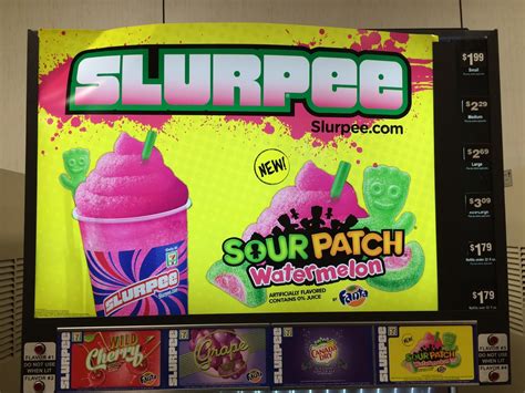 Sour Patch Watermelon Flavored Slurpee From Seven Eleven セブンイレブンのサワー