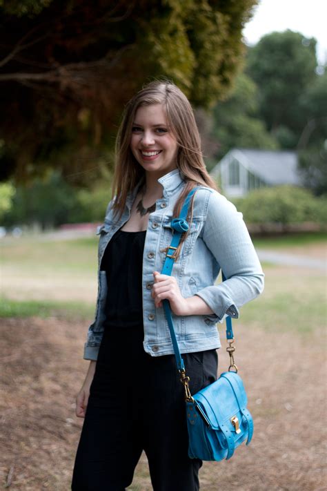 Jumpsuit With Denim Jacket Hellorigby Seattle Fashion Blog