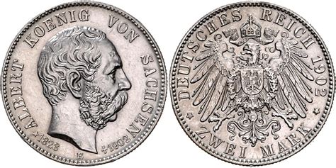 NumisBids Emporium Hamburg Auction 73 Lot 2260 SACHSEN Albert