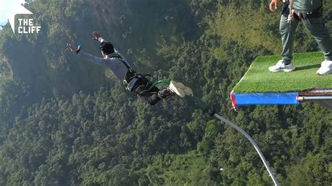 Breathtaking Bungy Jump World S Second Highest M The Cliff Nepal