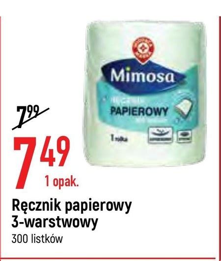 Ręcznik papierowy Mimosa 6 TANIEJ promocja E Leclerc Ding pl