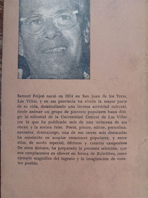 Cuentos Populares Cubanos Por Samuel Feijoo Primera Edicion Habana Cuba