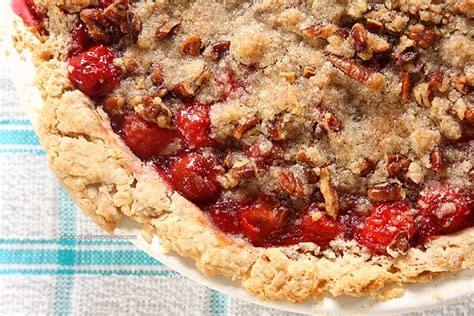 Cherry Crumble Pie With Steusel Homemade In The Kitchen