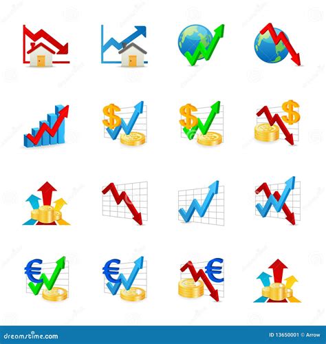 Chart Icons Stock Illustration Illustration Of Arrow 13650001