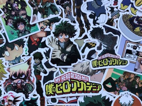 Boku No Hero Stickers My Hero Academia Stickers Anime Etsy