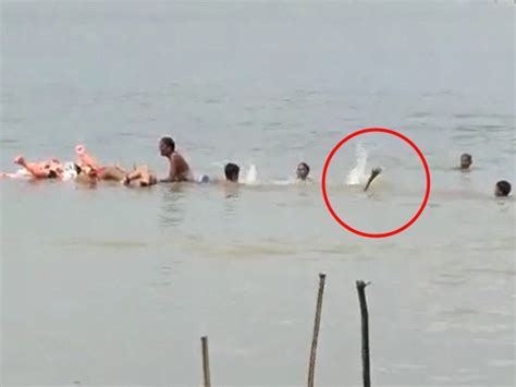 Youth Drowned In Gandak During Idol Immersion Live Video Hajipur