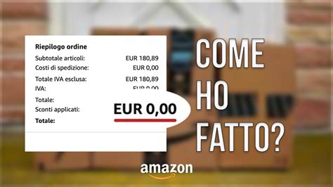 Come Comprare Su Amazon Senza Pagare In Minuti Youtube