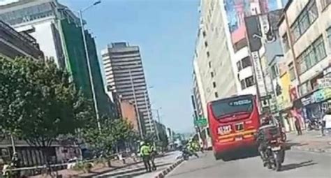 Peatón murió arrollado por bus de Transmilenio en el centro de Bogotá